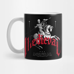 Vintage Medieval Skeleton on Horse | Vintage | Dark Fantasy Mug